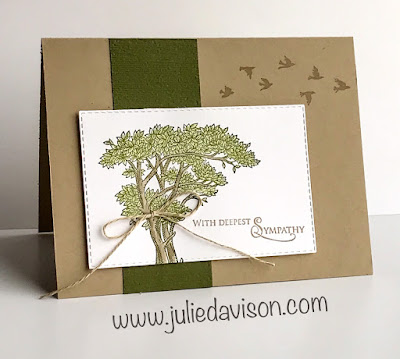 Stampin' Up! Golden Afternoon Sympathy Card + Video ~ 2019 Occasions Catalog ~ www.juliedavison.com