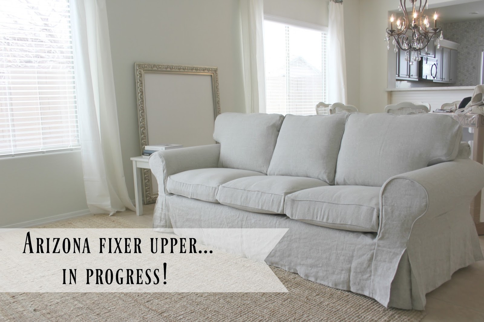 My Rp Sofas Get A Luxurious Ikea Hack From Bemz O Lovely Below Is The Before Living Room At Fixer Upper