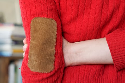cardigan elbow patches