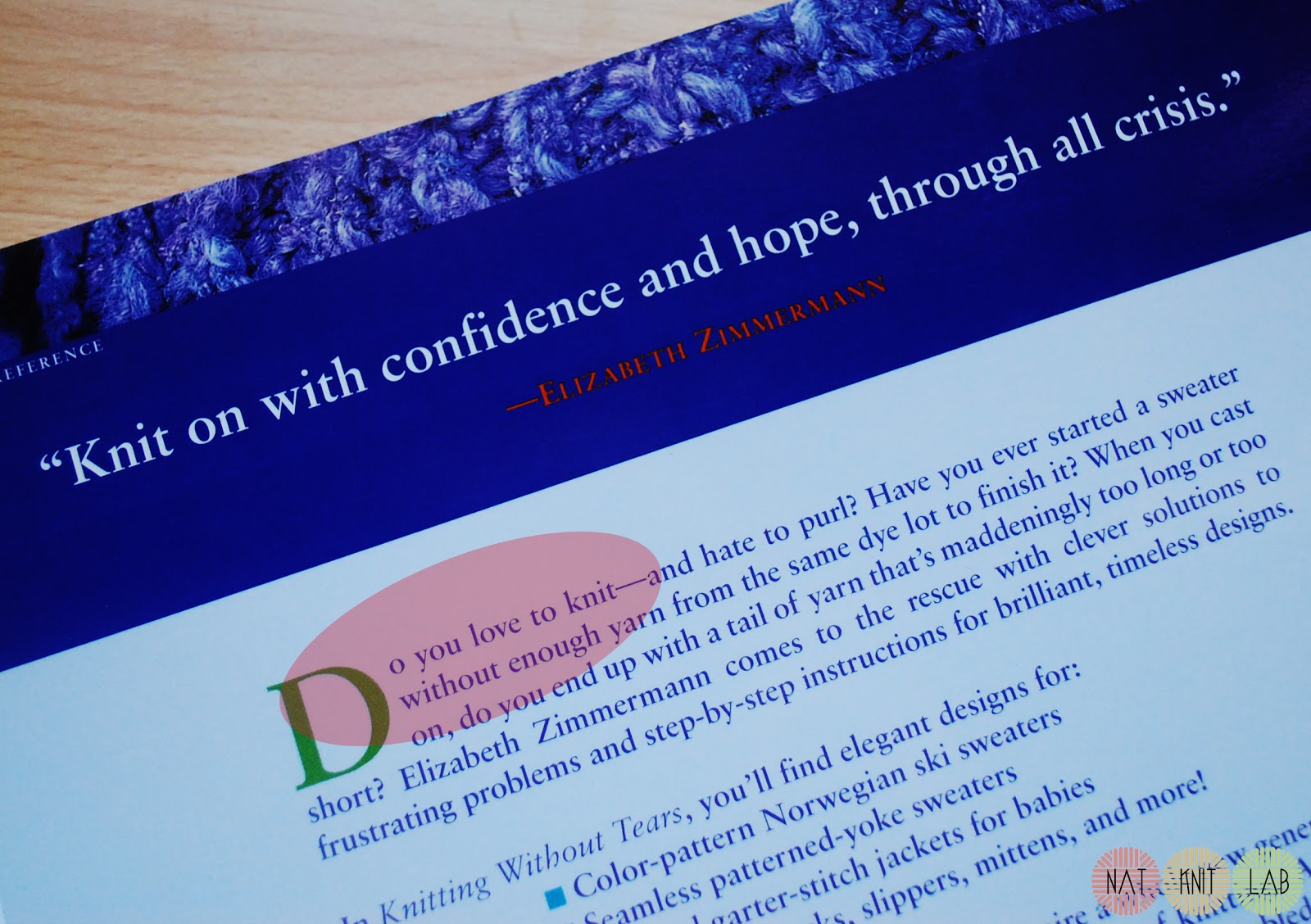 nat knit lab ELIZABETH ZIMMERMANN