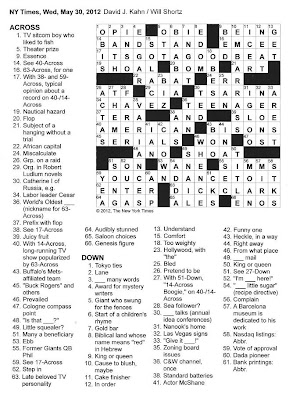 How to dominate the new york times crossword puzzle « puzzles :: wonderhowto The New York Times Crossword in Gothic: 05.30.12 — Dick Clark