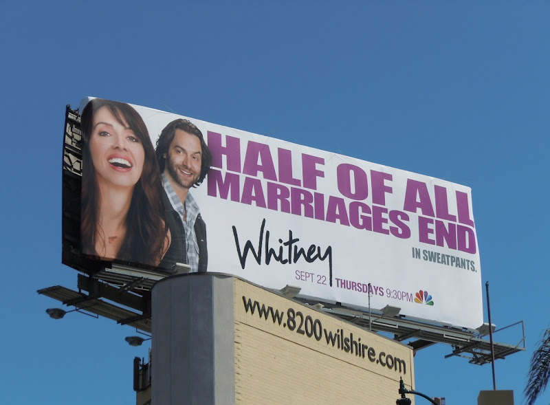Marriages End Whitney TV billboard