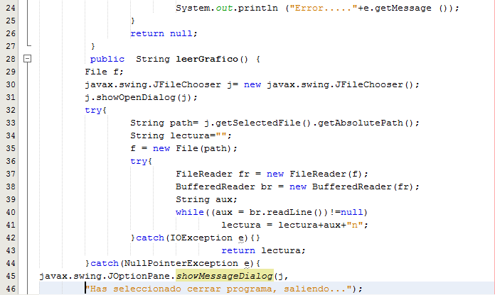 Ejemplo leer un archivo con java