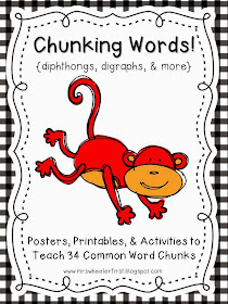 Mrs. Wheeler's First Grade Tidbits: Chunking Words