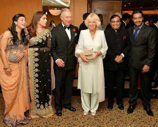 Ajay, Nita Ambani & Kajol with Prince Charles & Camilla at British Asian Trust