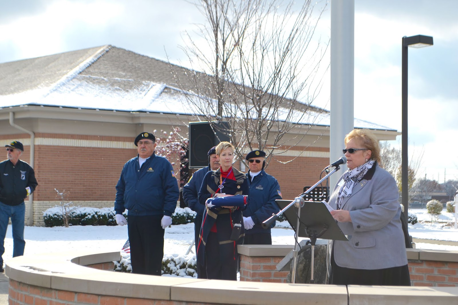 Angela Hospice dedicates new Veterans Memorial