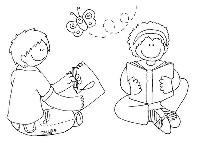 Desenhos para Imprimir e Colorir Dia do Livro - Mundinho