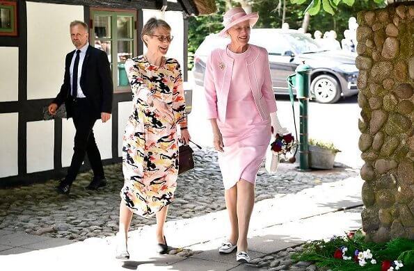 Queen Margrethe visited Hvidsten town to attend the memorial service of the resistance group Hvidsten Group