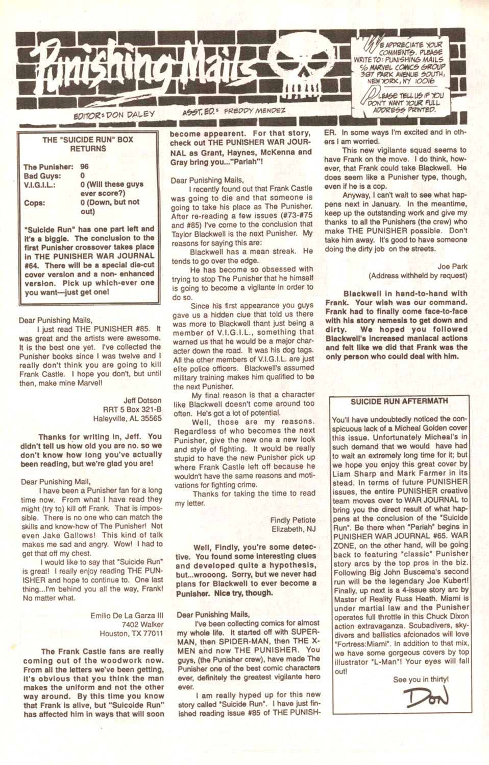 Read online The Punisher (1987) comic - Issue #88 - Suicide Run - 25