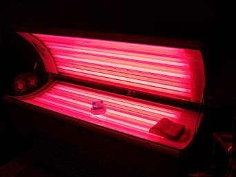 tanning bed converted for red light therapy