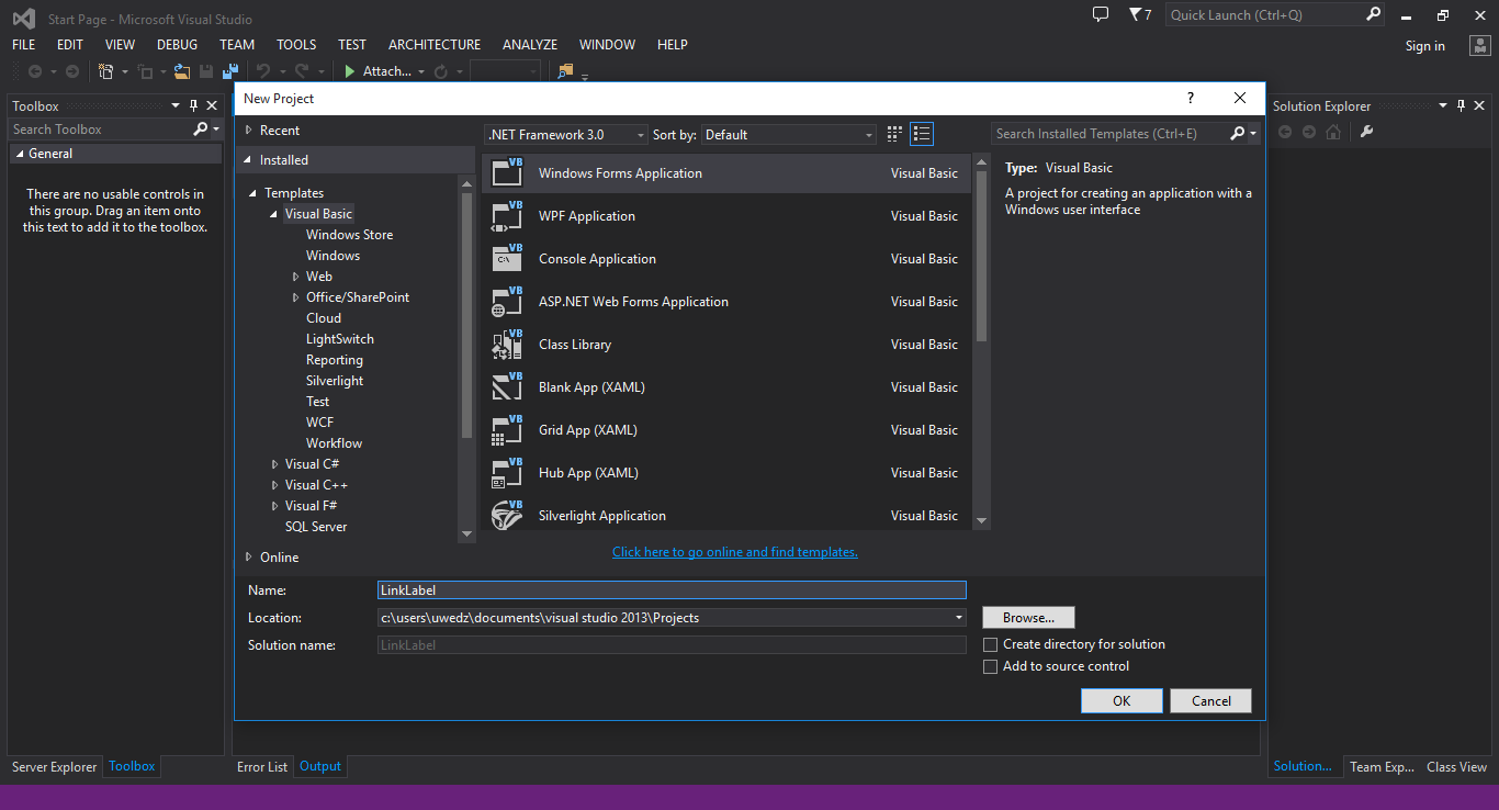Cara Membuat Link di Visual Studio 2013 - RPL SATU