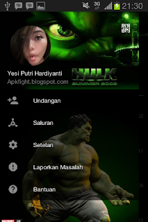 BBM Mod Tema Hulk v2.13.1.14 Apk Terbaru