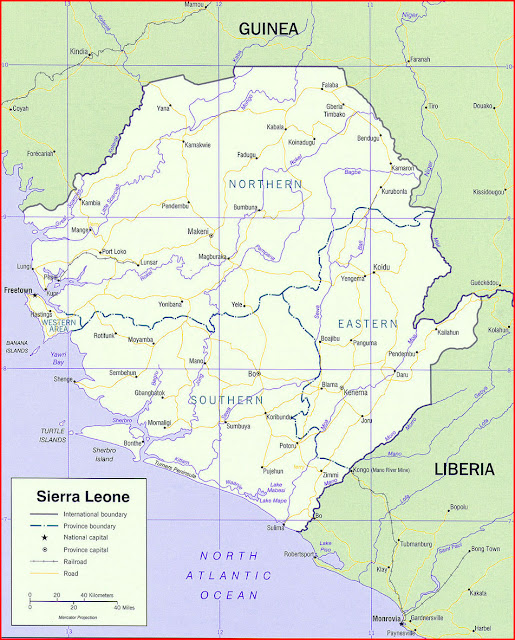 image: Sierra Leone political Map