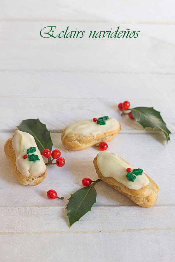 Eclairs navideños