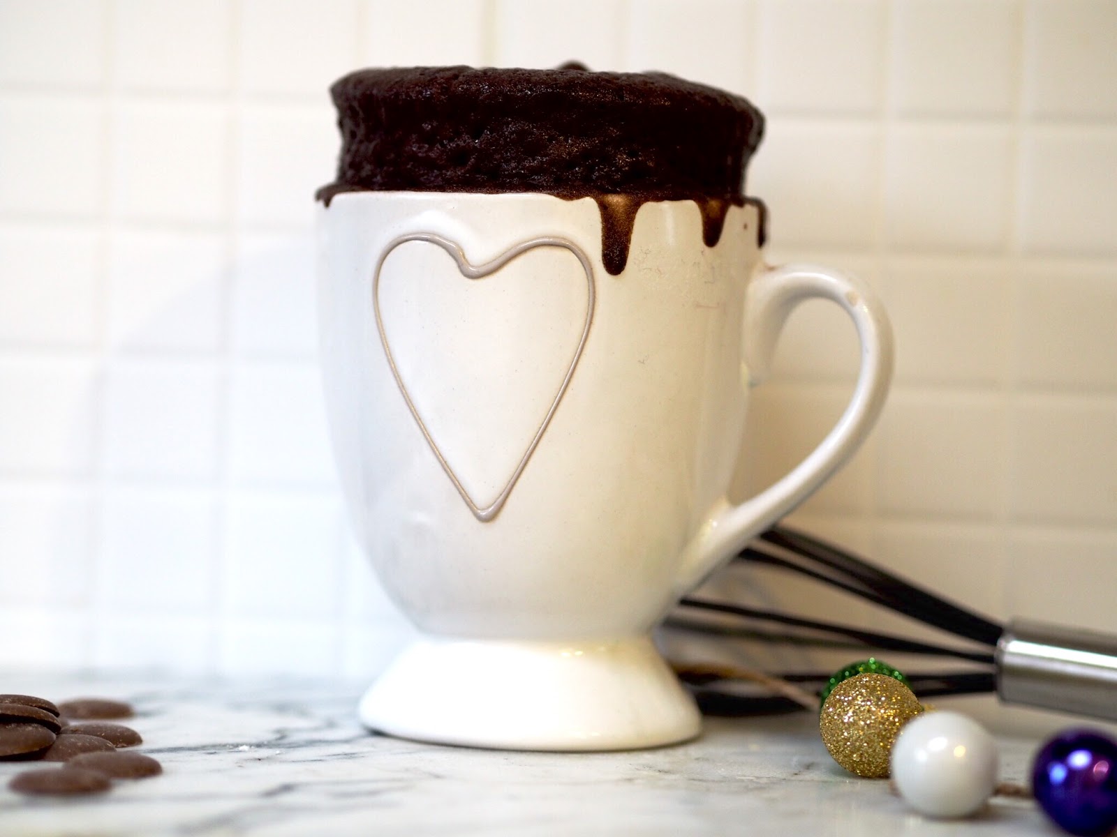 DIY Cake In A Mug Christmas Gift (Double Chocolate Cake) Eat.Love.Live