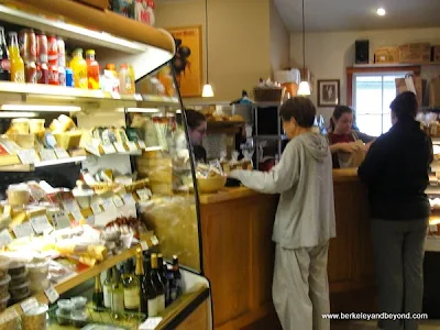 deli case in Andrae’s Bakery in Amador City, California