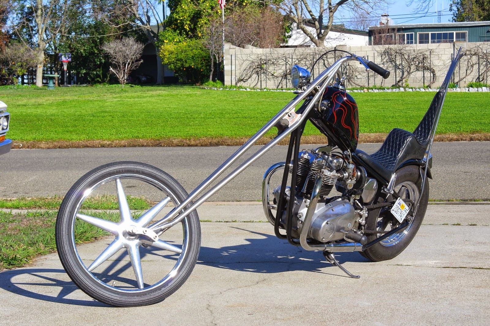 Working.Class.Kustoms Harmann Triumph Chopper for sale