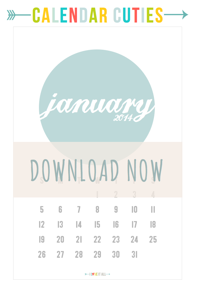 Calendar Cuties January 2014 | iloveitallwithmonikawright.com