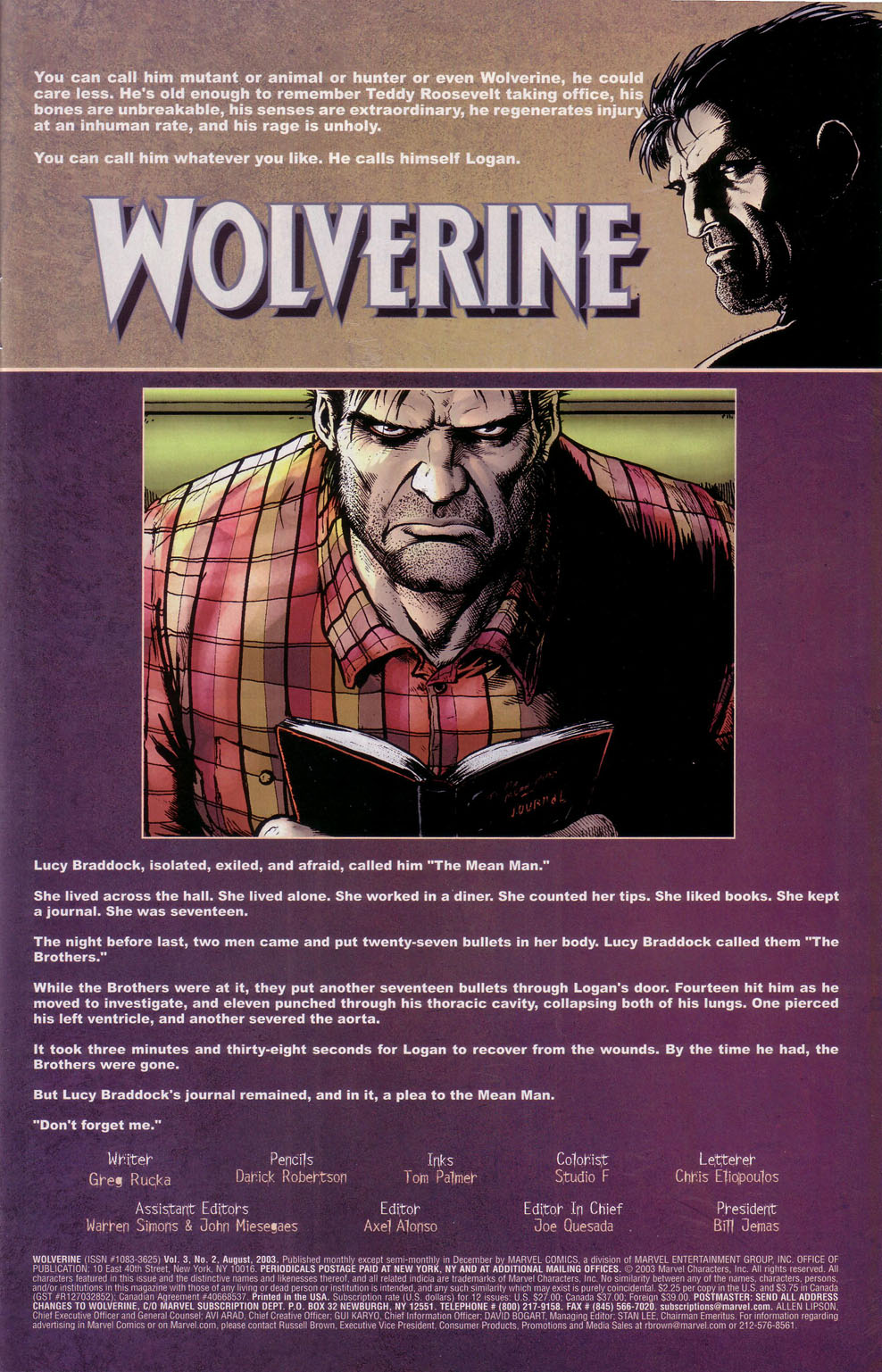 Read online Wolverine (2003) comic -  Issue #2 - 2