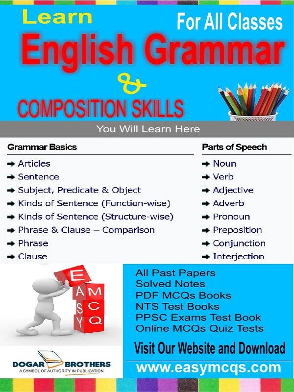 Rules Of English Grammar PDF EASY MCQS QUIZ TEST