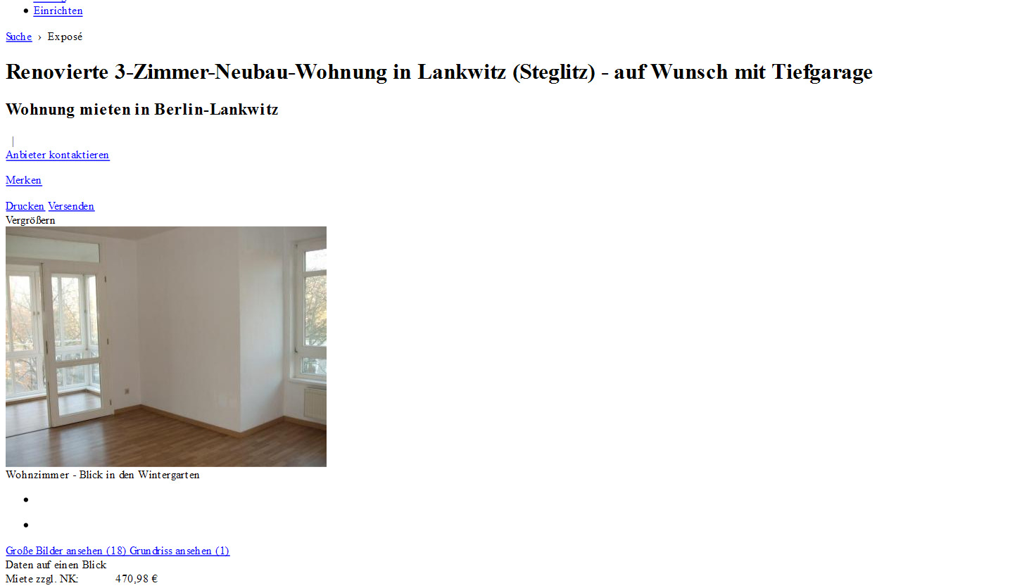 Wohnung Steglitz Wohnung Steglitz