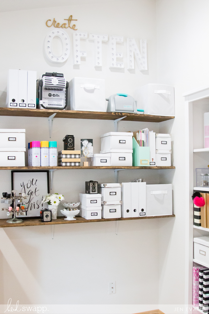 Ways to Keep Your Craft Space Organized by @createoften