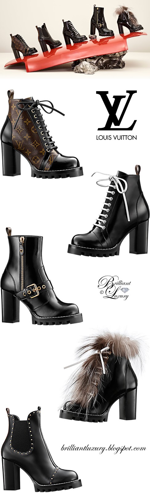 Brilliant Luxury ♦ Louis Vuitton Star Trail Boots Collection FW 2017 Brilliant Luxury ♦ Louis Vuitton Star Trail Boots Collection FW 2017