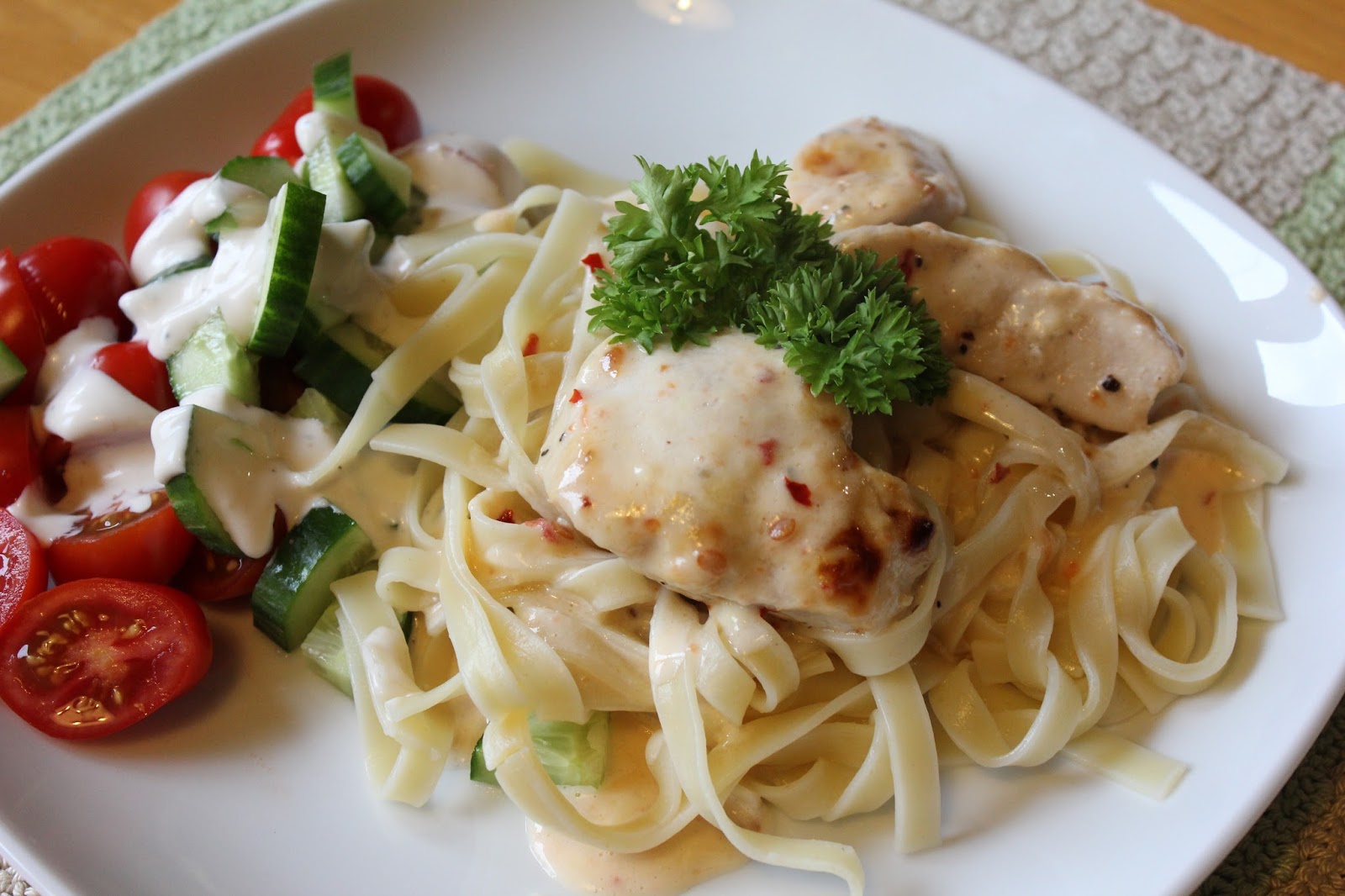 Mat och bak Pasta med kyckling