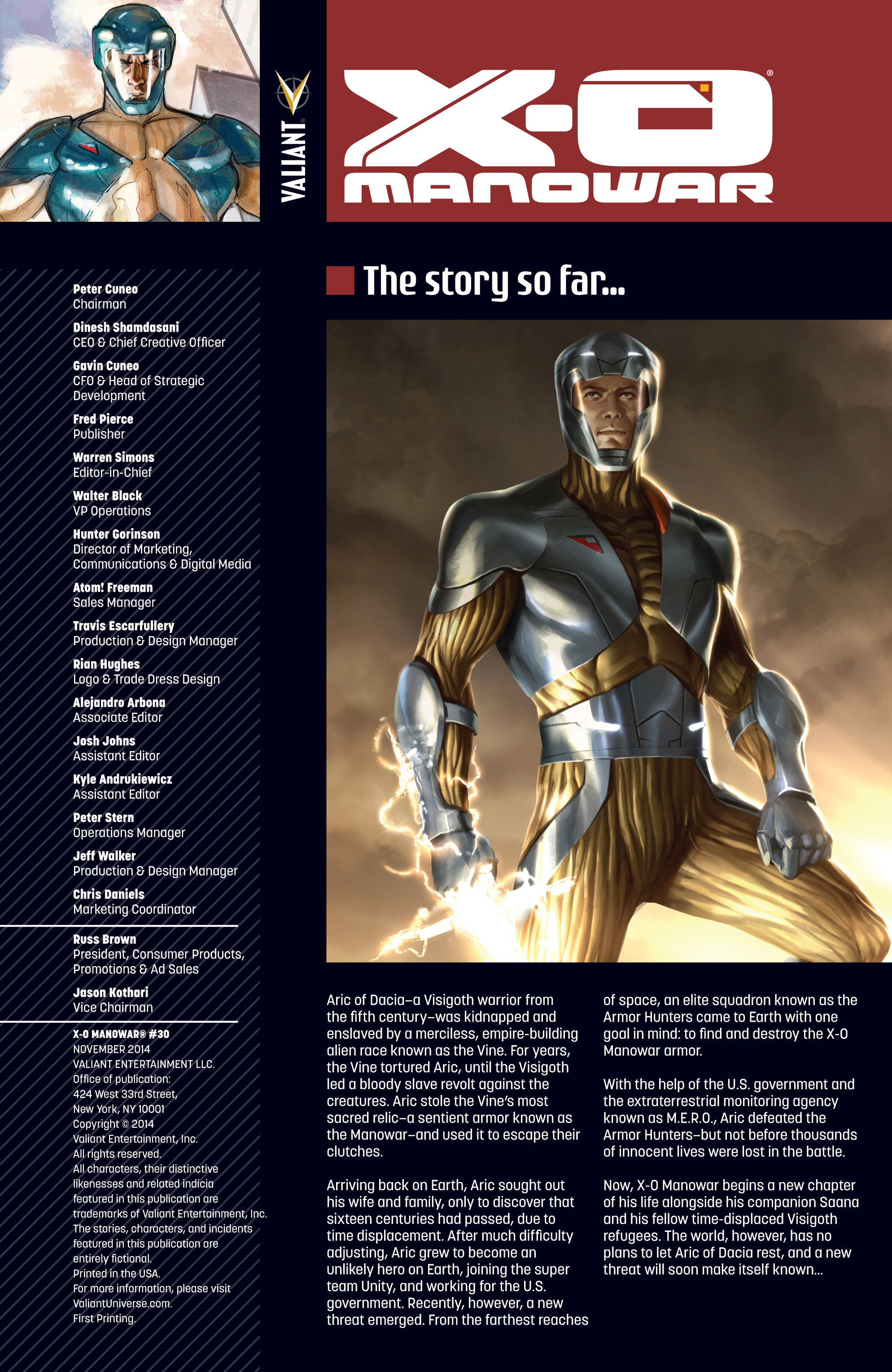 Read online X-O Manowar (2012) comic -  Issue #30 - 2