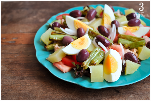 como fazer salada niçoise