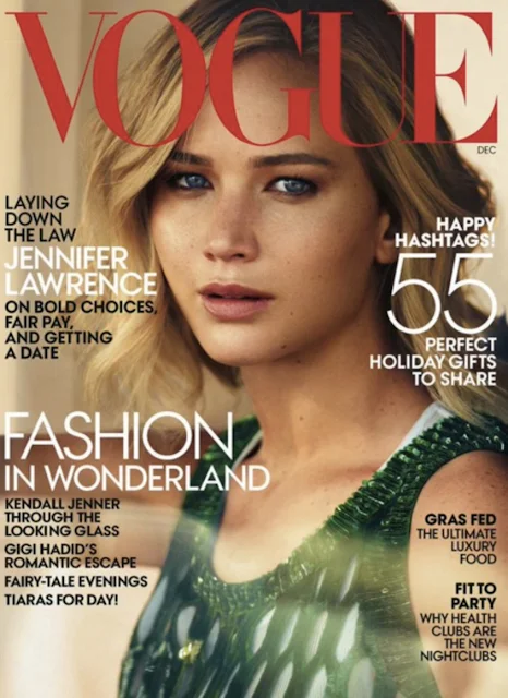 Jennifer Lawrence en la portada de la revista Vogue