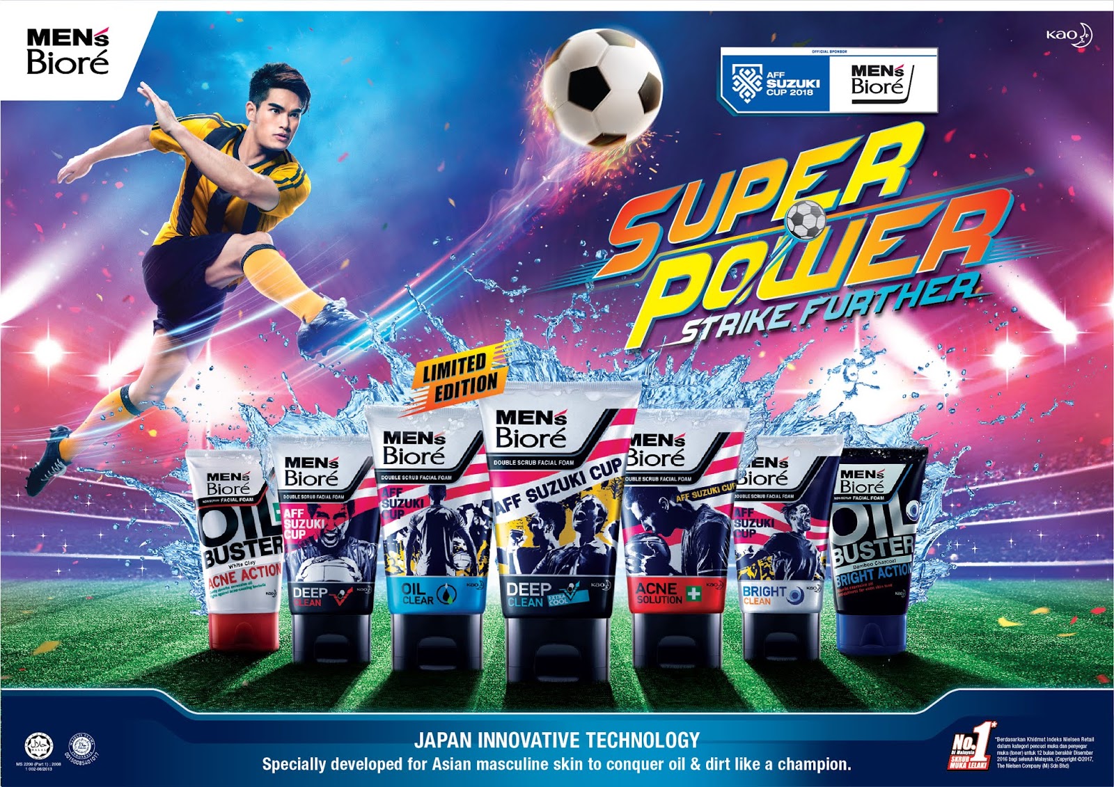 MEN’S BIORÉ SUPPORTS AFF SUZUKI CUP 2018 AS OFFICIAL SPONSOR