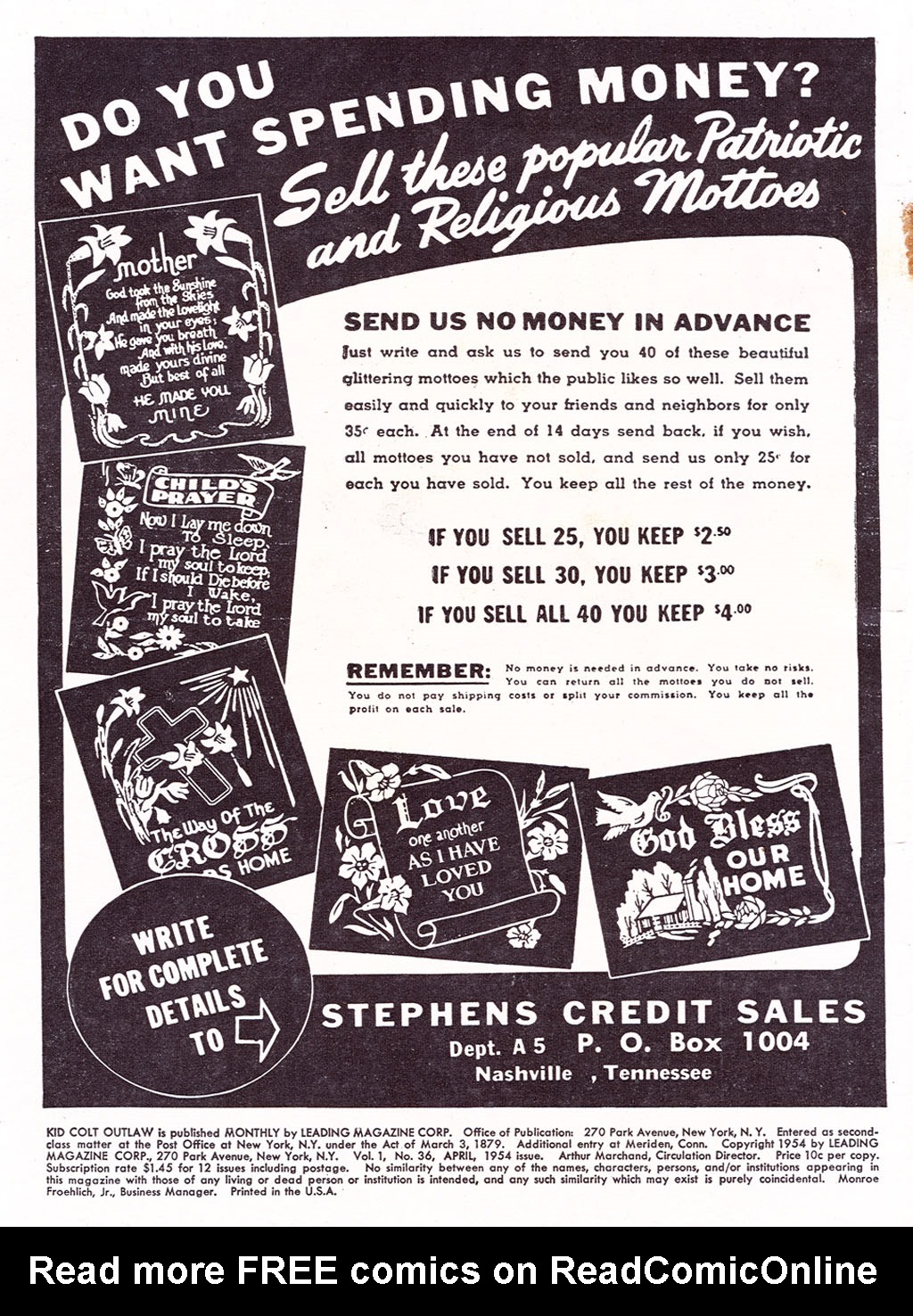 Read online Kid Colt Outlaw comic -  Issue #36 - 2