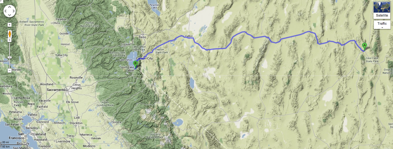 20 Years Sarah and Blake Day 3 Ely, Nevada to South Lake Tahoe