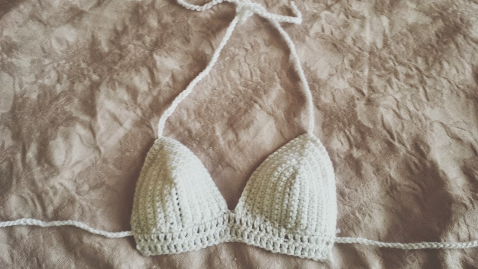 From A Thread How to Crochet a simple bralette / crop top pattern