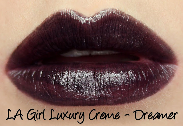 LA Girl Luxury Creme - Dreamer lipstick swatches & review