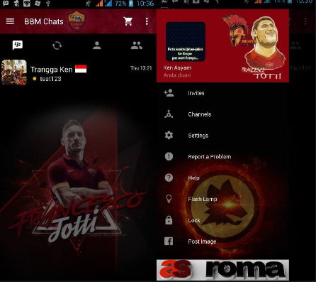 BBM Mod AS Roma 2.13.1.14 Apk Terbaru