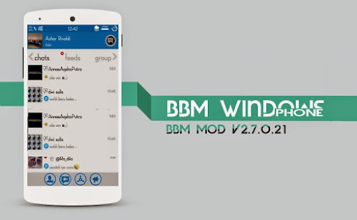 BBM Mod Android Dengan Tampilan Windows Phone v2.7.0.21