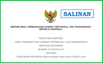 Apa yang baru dari Prioritas Penggunaan Dana Desa Tahun 2018?  Pertama, pembangunan sarana olahraga Desa (Sorga Desa) salah satu dari 4 kegiatan prioritas, merupakan unit usaha yang dikelola oleh BUM Desa atau BUM Desa Bersama.  Sesuai Pasal 4 Permendesa PDTT Nomor 19 Tahun 2017 dapat diketahui, bahwa Prioritas Penggunaan Dana Desa 2018 itu sama dengan tahun-tahun sebelumnya, yakni untuk membiayai pelaksanaan program dan kegiatan di bidang pembangunan Desa dan pemberdayaan masyarakat Desa. Namun, perbedaan yang signifikan adalah pembangunan sarana olahraga Desa itu merupakan unit usaha yang dikelola oleh BUM Desa atau BUM Desa Bersama.