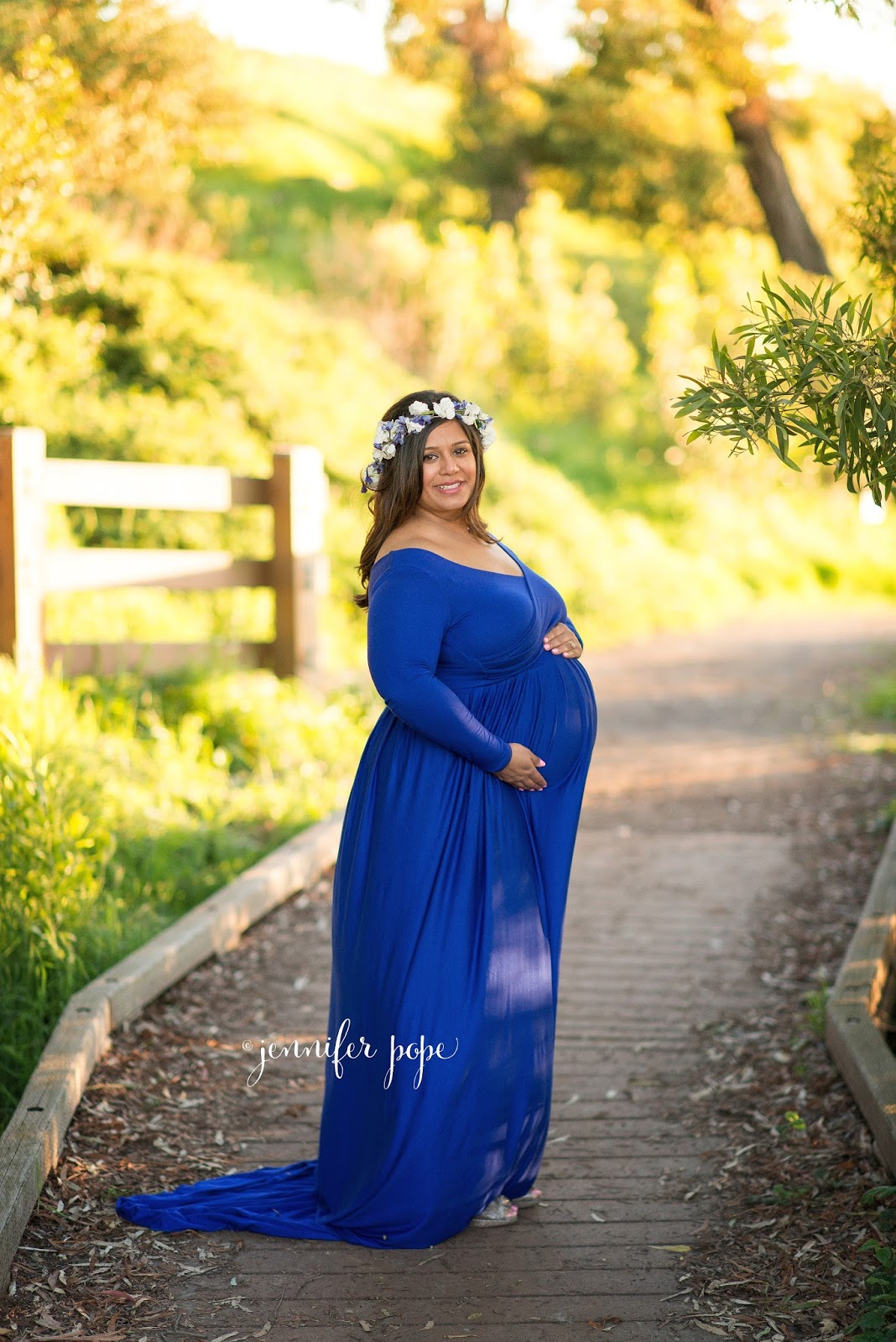 royal blue plus size maternity dress
