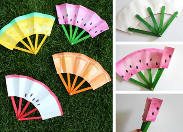 abanico.casero.verano abanico.niños.manualidad