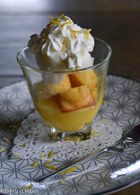 Verrines gourmandes au lemon curd, limoncello, mini quatre quart et glace citron © Popote et Nature Verrines gourmandes au lemon curd, limoncello, mini quatre quart et glace citron © Popote et Nature