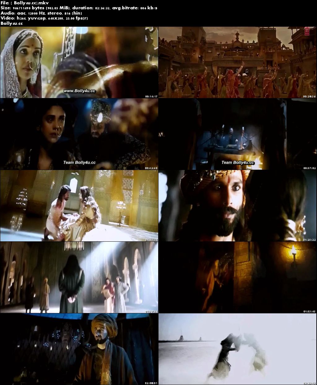 Padmaavat 2018 Pre DVDRip 450MB Full Hindi Movie Download 480p Hd