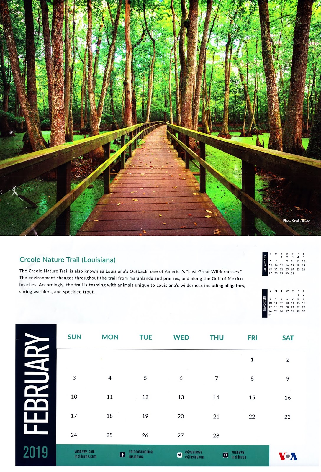 SOUTH EAST ASIA DXING Voice of America Calendar 2019 for February