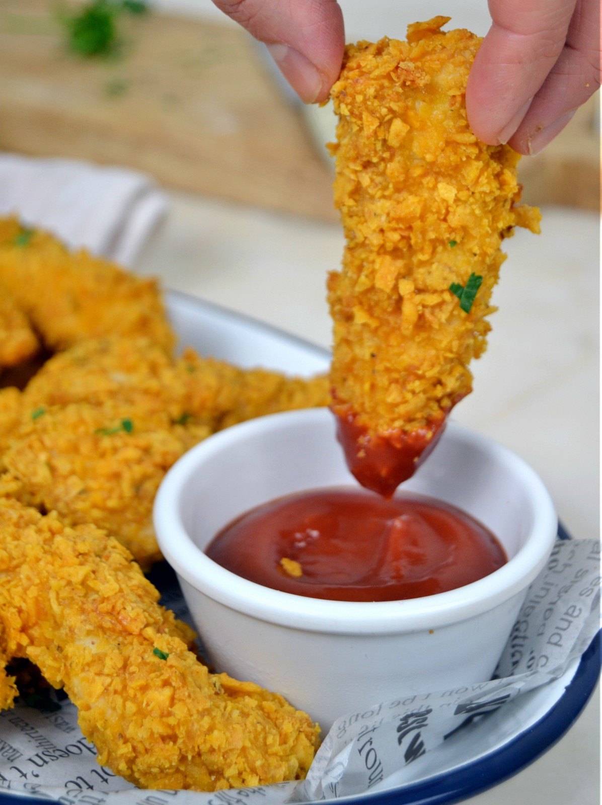 Receta Pollo rebozado al horno con Doritos Mis Recetas Caseras