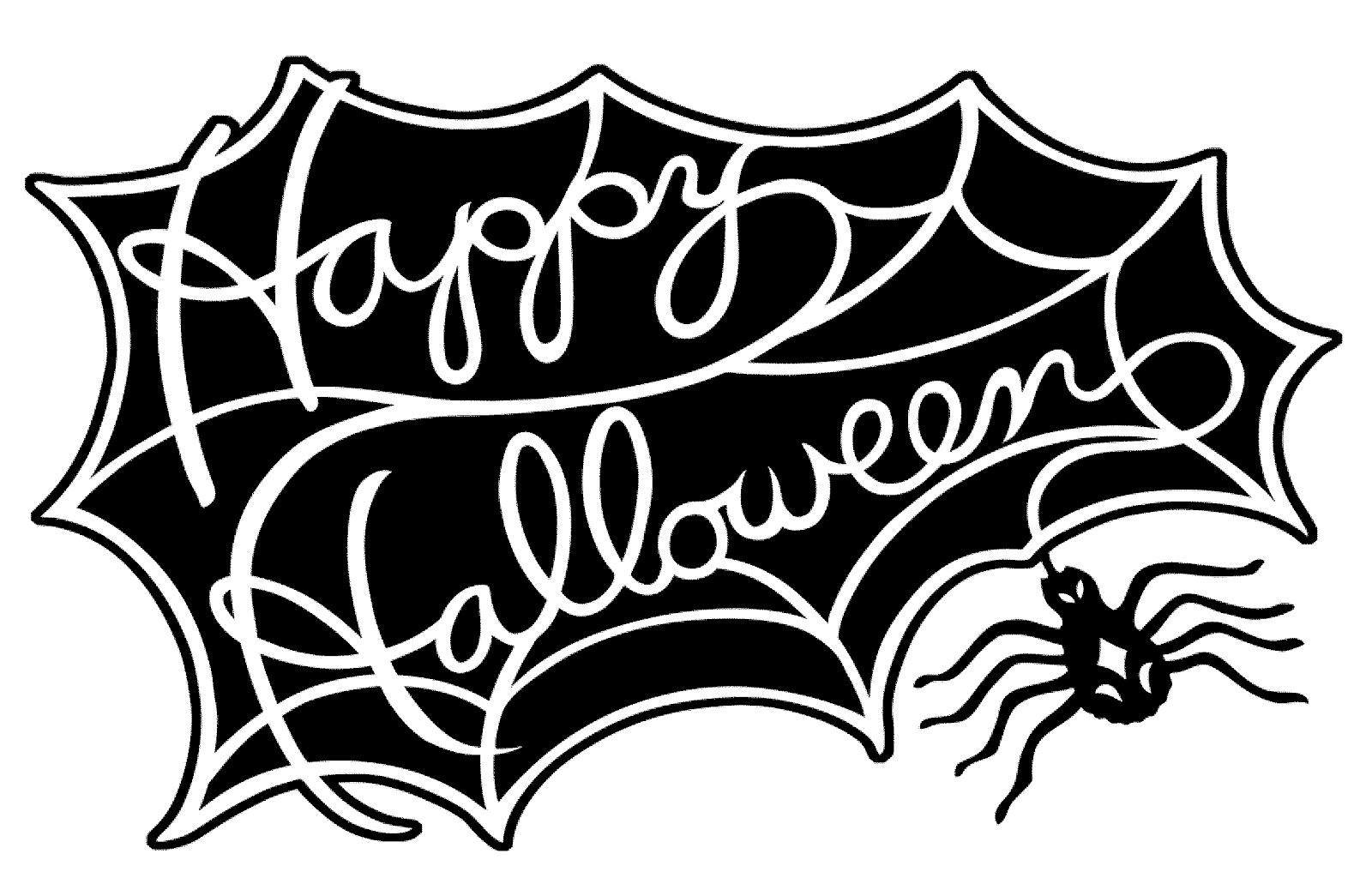 Vintage Halloween Silhouettes Design Art Write