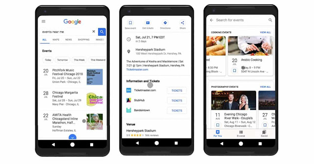 Google events Google updates new features related to event around users