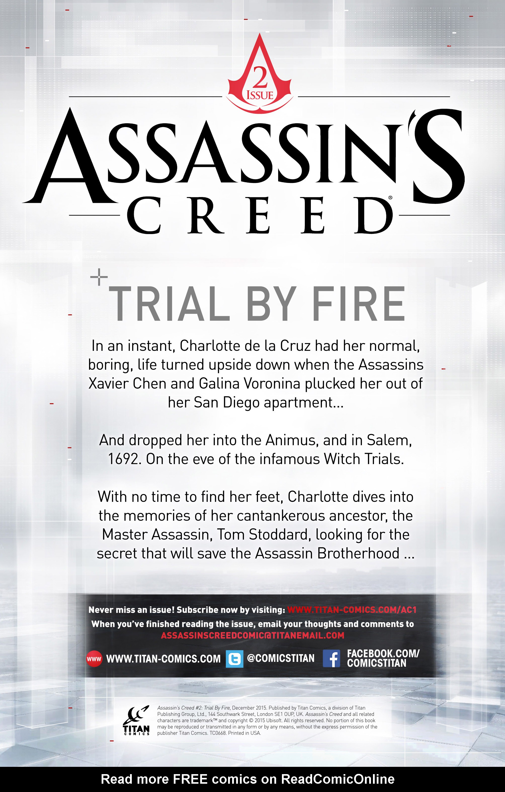 Read online Assassin's Creed (2015) comic -  Issue #2 - 2