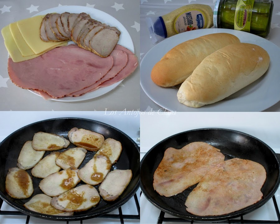 Ingredientes sándwich cubano