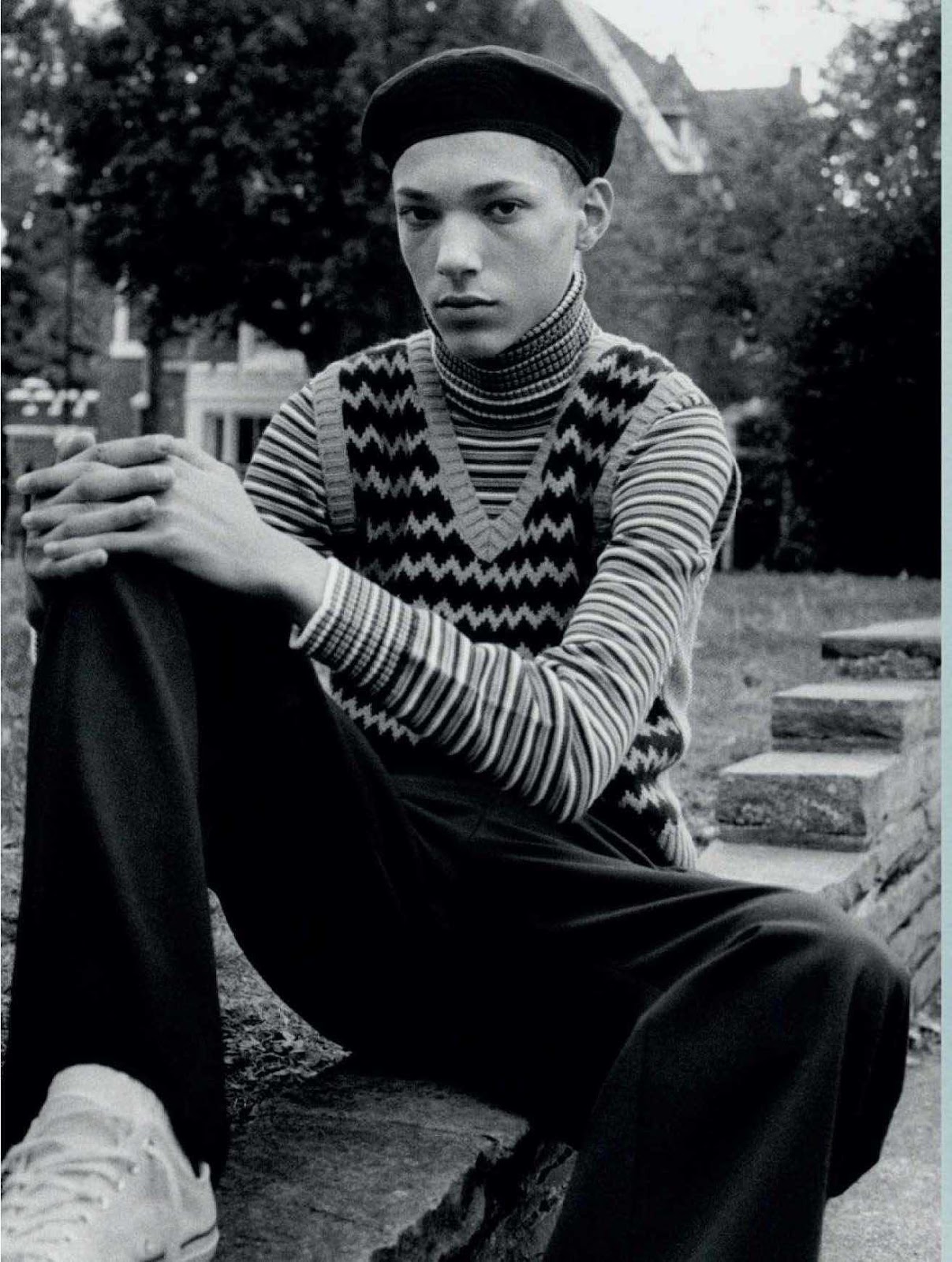 Mats Vandenbosch Van Mil para L'Officiel Hommes Paris
